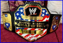 United States Championship Wrestling Belt Replica Title 2mm Brass Adult Size