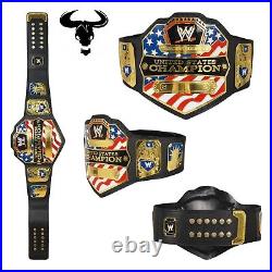 United States Championship Wrestling Title Belt Replica Adult Size 2MM Brass