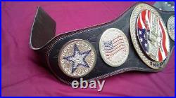 United States Spinner Championship Belt Real Leather Adult Replica