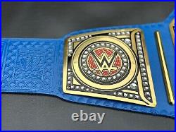 Universal Championship Replica Title Belt Blue 2mm Brass Belt Adult Size Belt