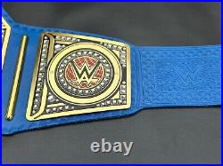 Universal Championship Replica Title Belt Blue 2mm Brass Belt Adult Size Belt