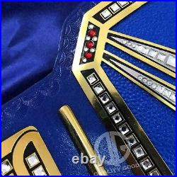 Universal Championship Replica Title Belt Blue Brass 2MM Brass Adult Size