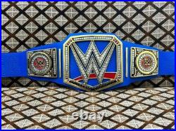 Universal Heavy Weight Championship Replica Title Belt Blue Adult Size 4mm Zinc
