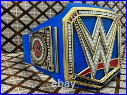 Universal Heavy Weight Championship Replica Title Belt Blue Adult Size 4mm Zinc