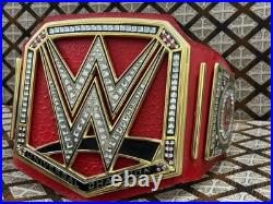 Universal Heavyweight Championship Replica Title Belt Red Adult Size 4mm Zinc