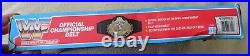 Vintage WWF Official Championship Belt 1990 Hasbro With box WWE Wrestling