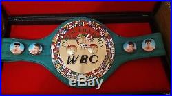 WBC Boxing Champion Ship Belt. Full size with wooden case