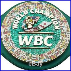 WBC EMERALD Championship Boxing Belt Synthetic Leather 3D Adult
