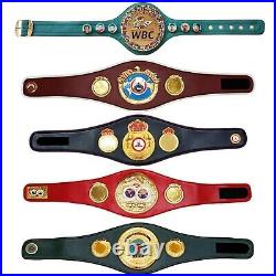 WBC, IBF, IBO, WBO, WBA Set of All boxing Championship Title Belts Adult Size 3D