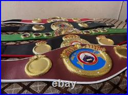 WBC, IBF, IBO, WBO, WBA Set of All boxing Championship Title Belts Adult Size 3D