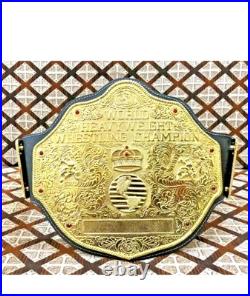 WCW BIG GOLD World Heavyweight Championship Wrestling Belt 6MM ZINC plates WCW BIG GOLD World Heavyweight Championship Wrestling Belt 6MM ZINC plates