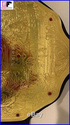 WCW Big Gold World Heavyweight Championship Leather L. Rplica. (Write Any Name)