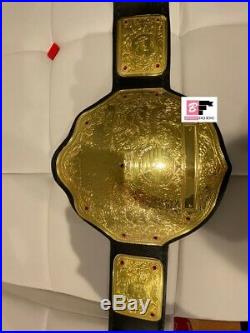 WCW Big Gold World Heavyweight Championship Leather L. Rplica. (Write Any Name)