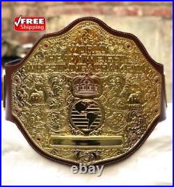 WCW Big Gold World Heavyweight Championship Title Belt Replica Brass