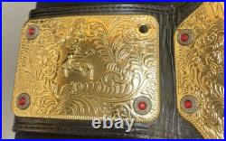 WCW Big Gold World Heavyweight Wrestling Championship Belt Replica, Pins, DVDs WCW Big Gold World Heavyweight Wrestling Championship Belt Replica, Pins, DVDs