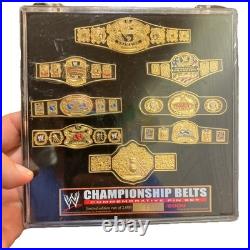 WCW Big Gold World Heavyweight Wrestling Championship Belt Replica, Pins, DVDs WCW Big Gold World Heavyweight Wrestling Championship Belt Replica, Pins, DVDs
