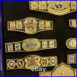 WCW Big Gold World Heavyweight Wrestling Championship Belt Replica, Pins, DVDs WCW Big Gold World Heavyweight Wrestling Championship Belt Replica, Pins, DVDs