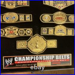 WCW Big Gold World Heavyweight Wrestling Championship Belt Replica, Pins, DVDs WCW Big Gold World Heavyweight Wrestling Championship Belt Replica, Pins, DVDs