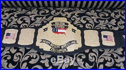 WCW US Heavyweight Wrestling Championship Belt Adult Size Metal Plates