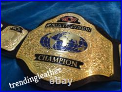 WCW World TELEVISION Wrestling Championship Belt 4mm Zinc plates Adult Size
