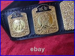 WCW World Television Championship Title Belt Replica Adult Size Brass 2MM