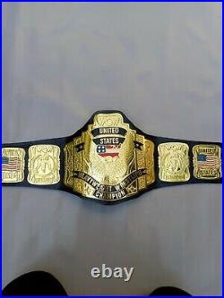 WCW united states Heavyweight Championship Belt Replica, 4mm Zinc Plates, adult