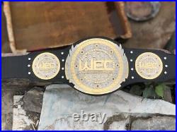 WEC World Extreme Cage Wrestling championship Belt 2MM brass