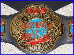 WWE AUTHENTIC ECW WORLD CHAMPIONSHIP 5 MM METAL ADULT REPLICA WRESTLING BELT rvd