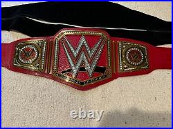 WWE Authentic Commemorative Red Universal Championship With Belt Bag