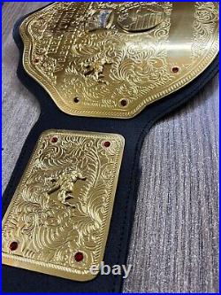 WWE Big Gold World Heavyweight Wrestling Championship Adult Belt Free Shipping