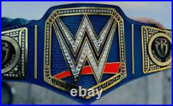WWE Blue Universal Championship Replica Belt Roman Reigns side plates 2mm Brass