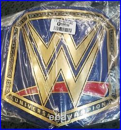 WWE Blue Universal Heavyweight Champion Title Belt Goldberg Autograph PSA JSA