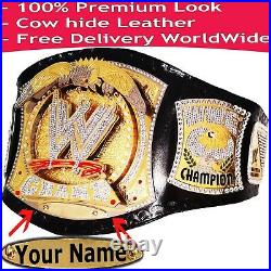 WWE Championship Spinner Replica Title Wrestling Belt Free Custom Name Plate