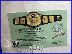 WWE Cruiserweight Belt championship with COA Title Signed Every Champion WWF WCW