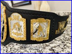 WWE Dual Plated Classic World Tag Team Championship Title Belt Rare WWF