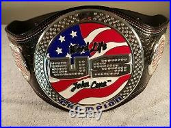 WWE John Cena Word Life US Championship Spinner Belt with Original Carry Bag