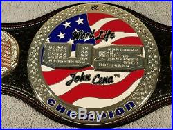 WWE John Cena Word Life US Championship Spinner Belt with Original Carry Bag