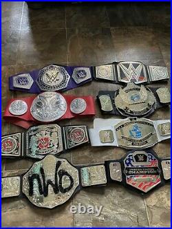 WWE Kids Titles Championship Belts Play Collection Lot Universal NWO RARE