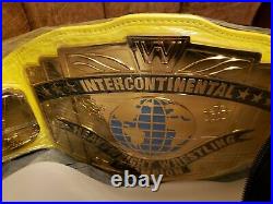 WWE Official Replica Intercontinental Championship Belt Yellow Warrior WWF New