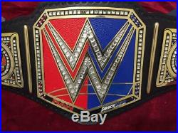 WWE Raw vs Smackdown Championship Belt / Real Leather / Adult Size (Replica)