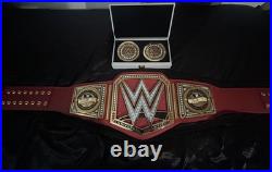 WWE Red Universal Replica Championship WITH BAG AND RARE SIDE PLATES (LOT)