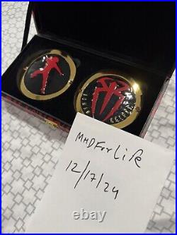 WWE Roman Reigns Authentic Championship Replica Sideplates Tribal Chief New Rare