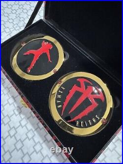 WWE Roman Reigns Authentic Championship Replica Sideplates Tribal Chief New Rare