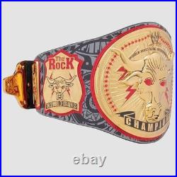 WWE The Rock Brahma Bull Authentic Championship Replica Belt Adult Size Diecast