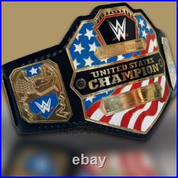 WWE United States Championship Replica Title Belt 4mm Brass Adult Size WWE United States Championship Replica Title Belt 4mm Brass Adult Size