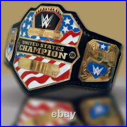 WWE United States Championship Replica Title Belt 4mm Brass Adult Size WWE United States Championship Replica Title Belt 4mm Brass Adult Size