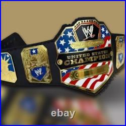 WWE United States Championship Replica Title Belt 4mm Brass Adult Size WWE United States Championship Replica Title Belt 4mm Brass Adult Size
