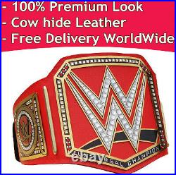 WWE Universal Championship Replica Title Belt Leather Zinc Brass 2mm 4mm