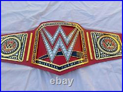 WWE Universal Championship Replica Title Belt RED Adult Size Brass 2mm NEW