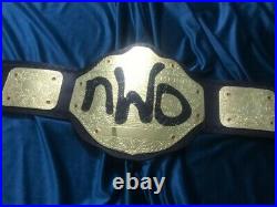 WWE WCW NWO World Big Gold Championship Wrestling Title Replica Belt